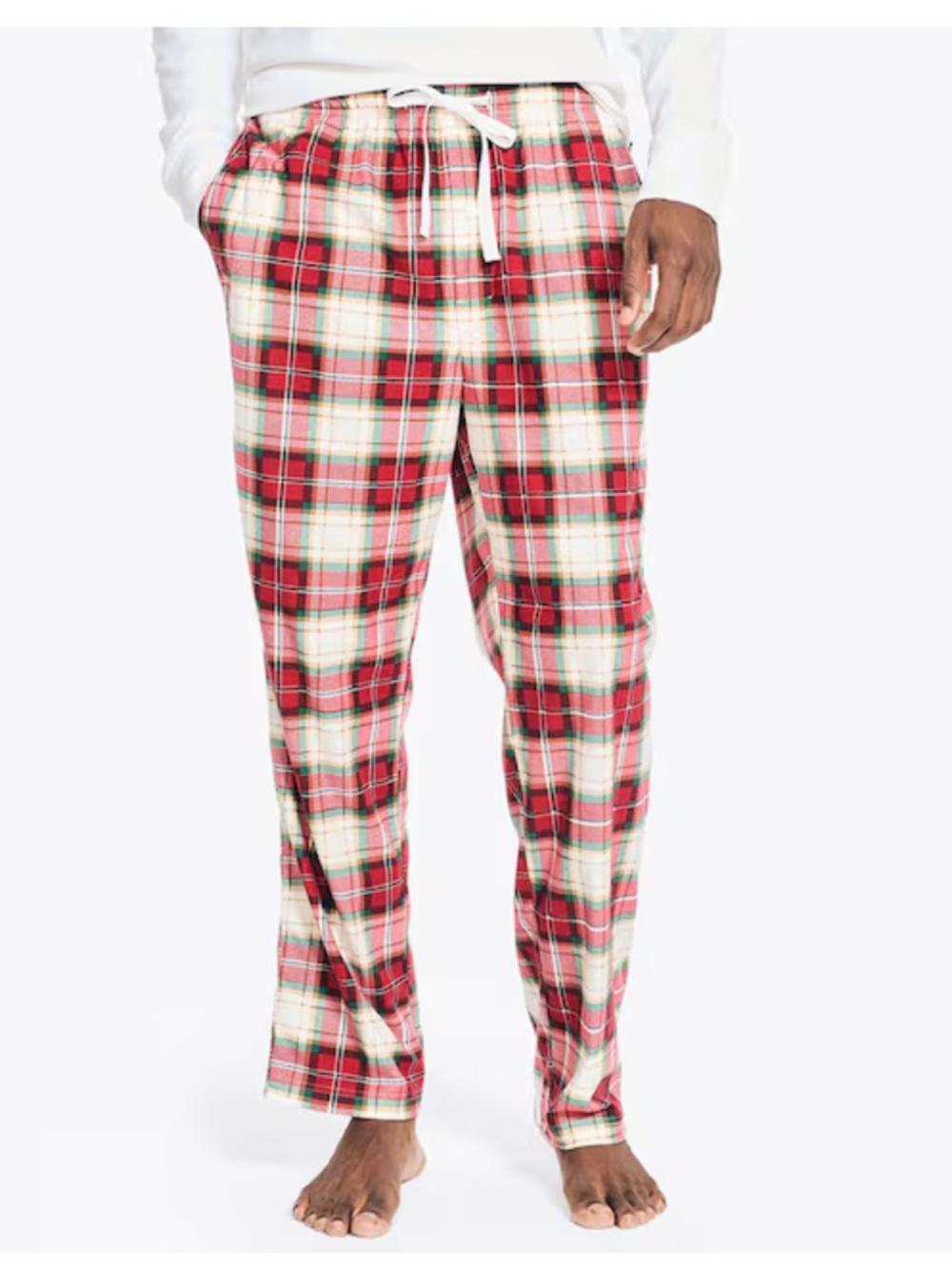 NAUTICA NWT Men’s Red Plaid Fleece Pajama Pants